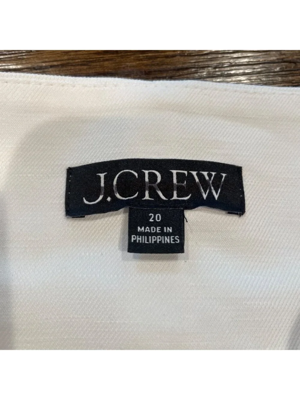 J.Crew Button-Up Cutaway Tank Top Sz 20 White 2XL Sleeveless Preppy Coastal Slim